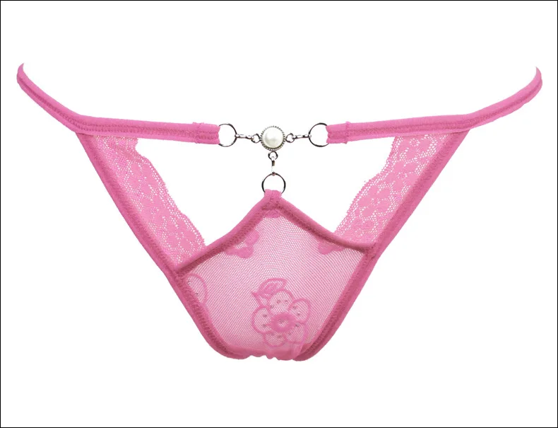 Pink Женское простое сексуальное нижнее белье бикини полые жемчужные цепи флирт пары стринги трусики украшение для тела из цепочек для женщин пара трусиков - Окраска металла: Pink