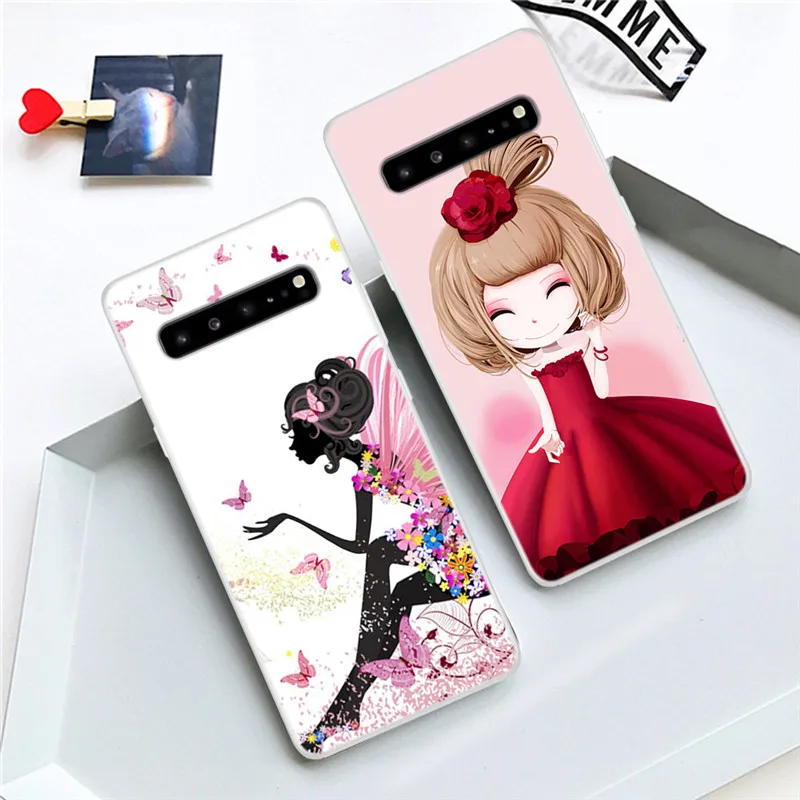 Для samsung Galaxy S20 Ultra Plus чехол тонкий мультяшный Мягкий силиконовый для S10e S10 G975F SM-G973F