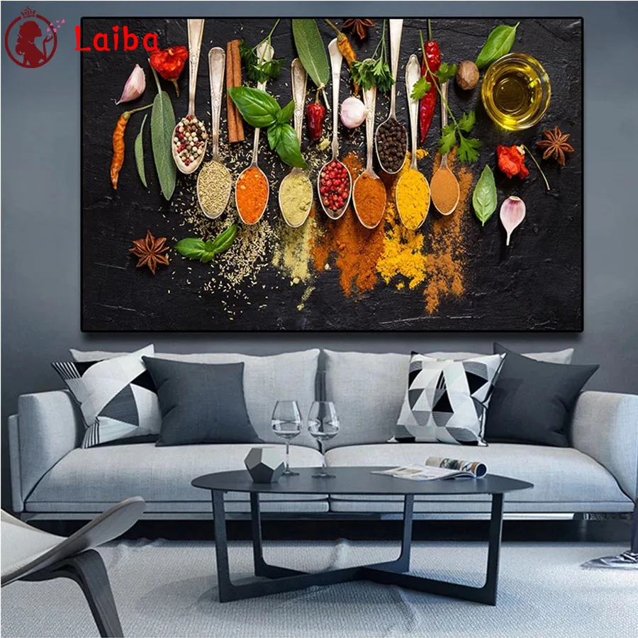 Алмазная картина сделай сам искусственная ложка украшение для ресторана и кухни