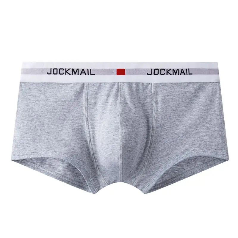 Мужские трусы боксеры Jockmail хлопковые шорты сексуальное нижнее белье для
