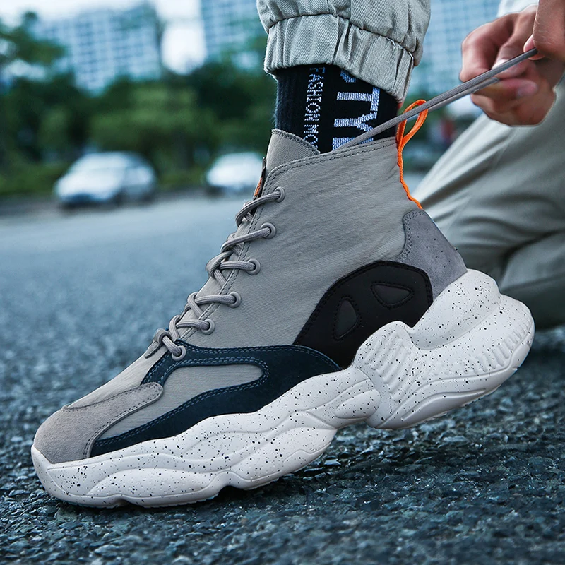 

Men's Shoes High Top Sneakers Casual Krasovki Zapatos De Hombre All Mens Fashion Black Shoes 2019 Youth Tenis Masculino Adulto