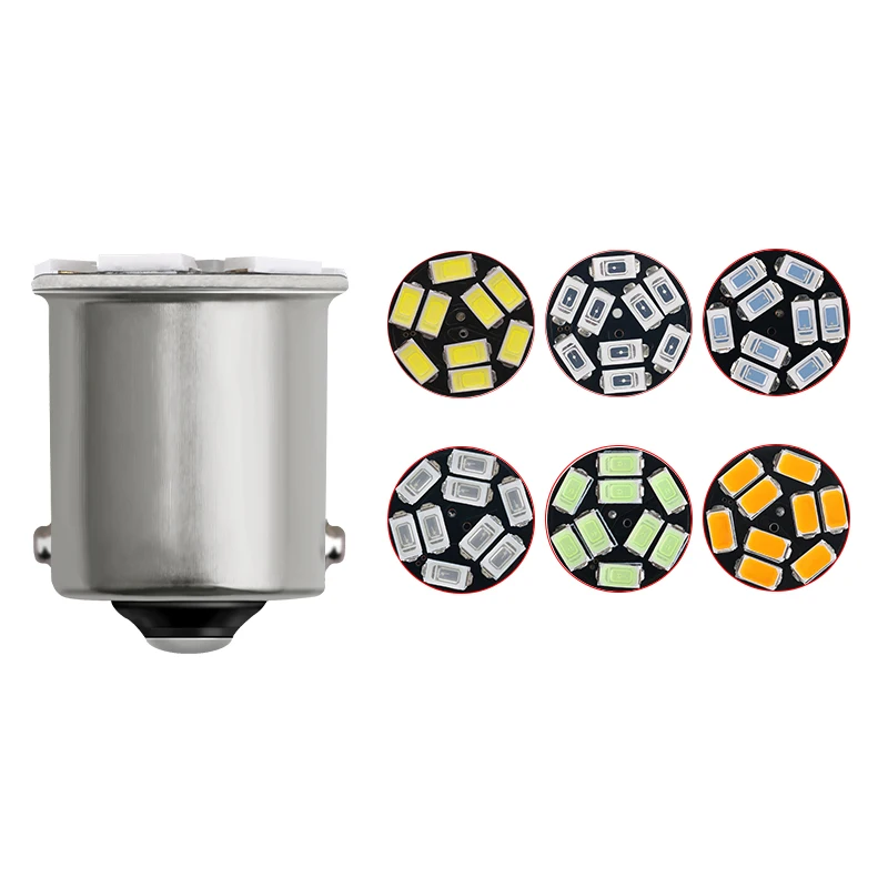 Лампы S25 100 BA15S P21W 1156 BAY15D 1157 9Smd для автомобильных боковых габаритных огней
