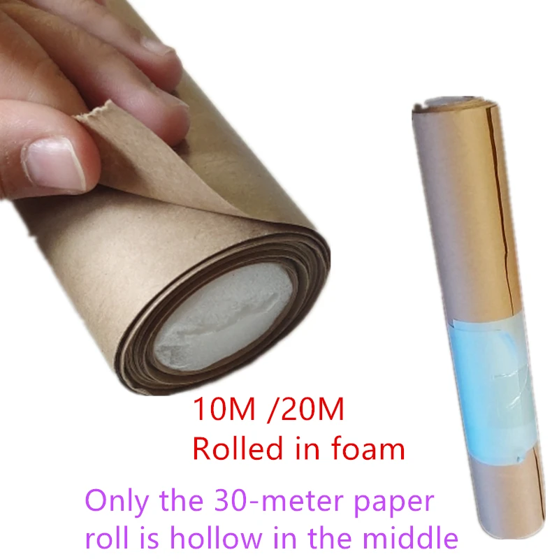 Рулон коричневой крафт бумаги 30 см/10 м для свадебной вечеринки дня рождения