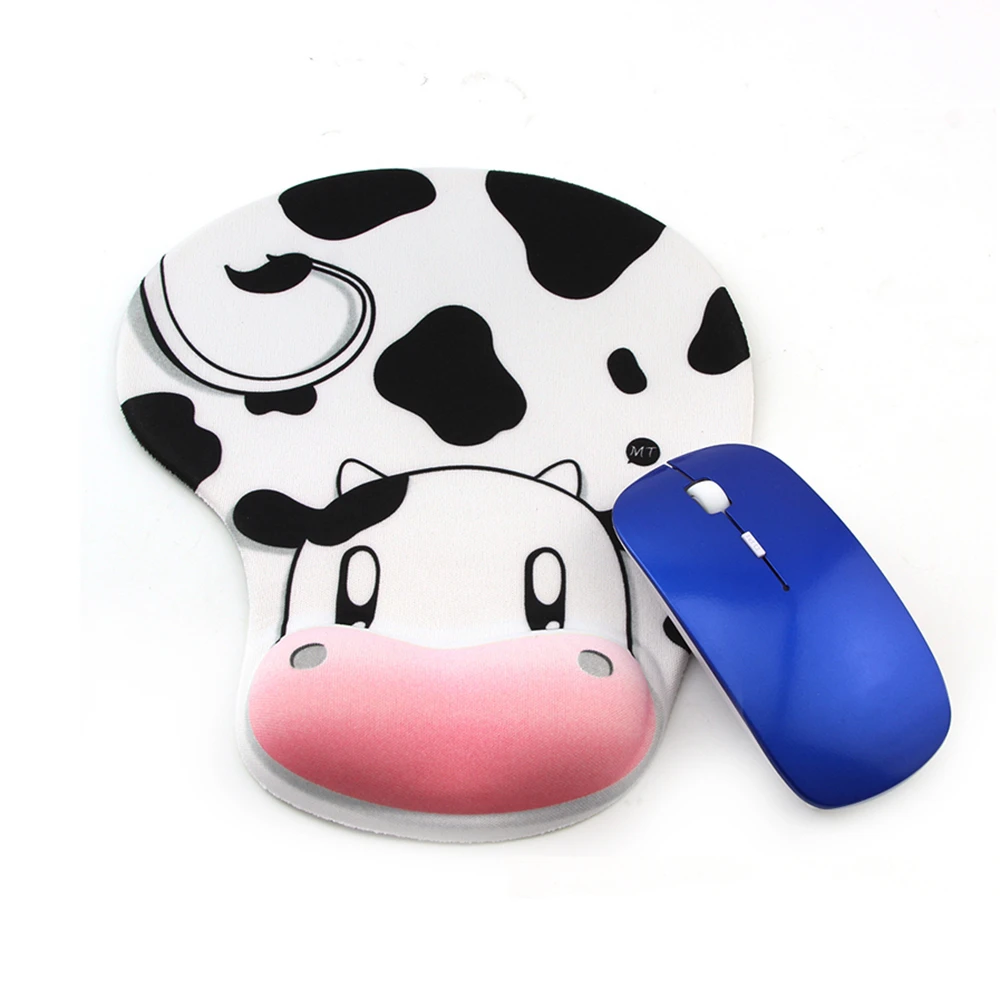 Мультяшный креативный коврик для мыши силиконовый нескользящий игровой