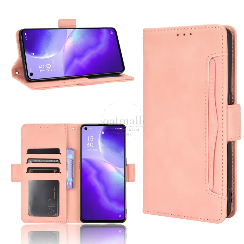 for oppo find x3 lite wallet case magnetic book flip cover for oppo find x3 light card photo holder luxury leather phone fundas free global shipping