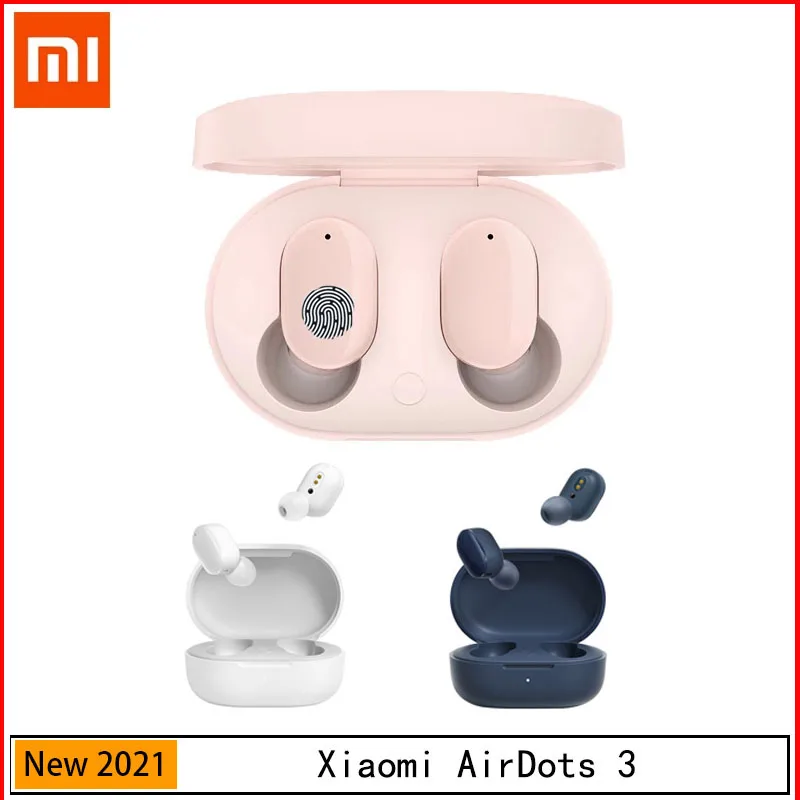 

Новинка 2021, беспроводные наушники Xiaomi Redmi AirDots 3, Bluetooth 5,2, стереонаушники с басами и микрофоном, водонепроницаемые наушники Mi для iPhone