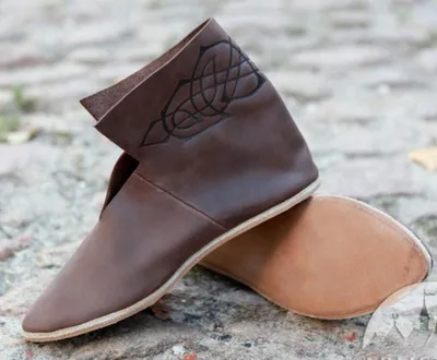 Ботильоны мужские кожаные на плоской подошве модные повседневные ботинки в