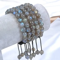 2021 new labradorite bracelet men beads bracelet natural stone moonstone chakra yoga bracelets for women mens buddha jewelry