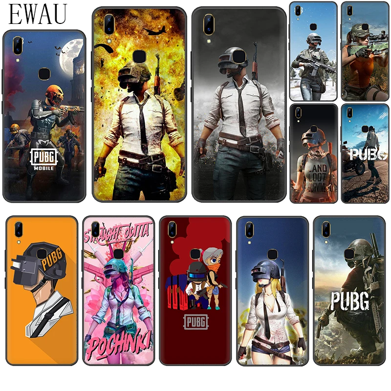 EWAU PUBG мобильный силиконовый чехол для телефона VIVO Y53 Y55s Y81s Y79 V9 V11 V15 Pro Y69 Y71 Y91C Y93 Y66 X9s