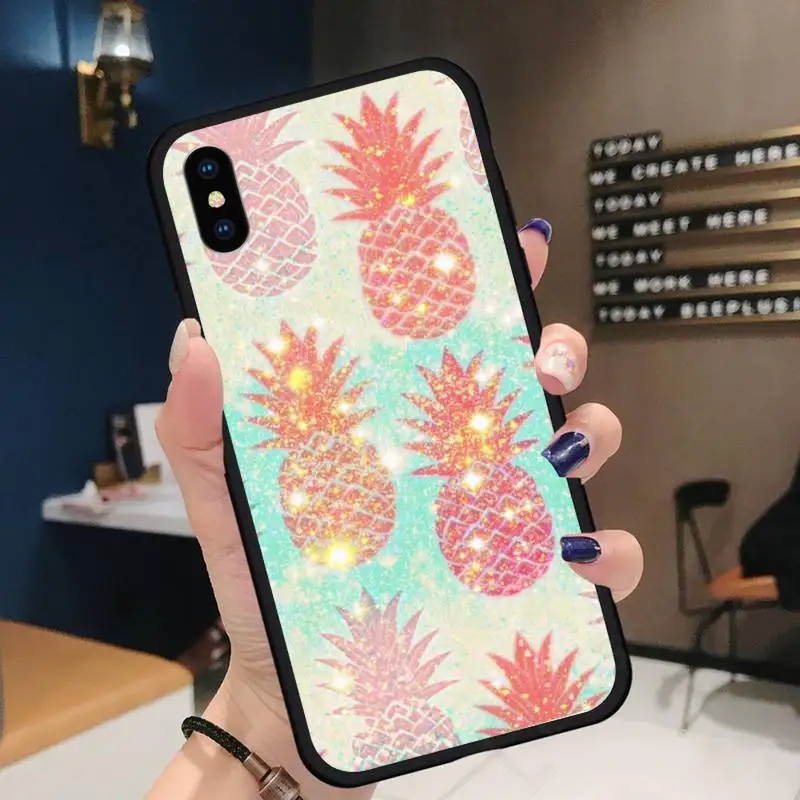

pineapple funny bling cover Phone Case for iPhone 11 12 pro XS MAX 8 7 6 6S Plus X 5S SE 2020 XR