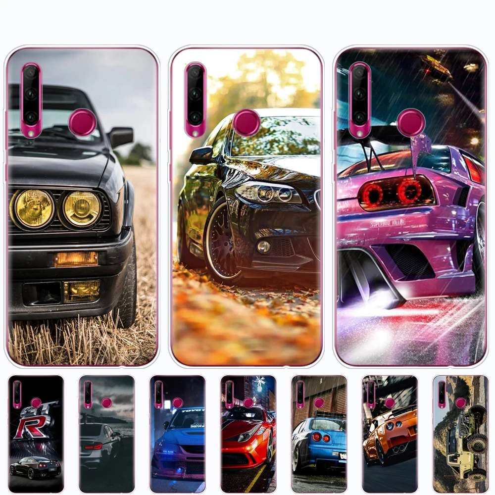 Case For Huawei Honor 8A PRO 8S 8C 8X 9X 10 i play 3 case cover for huawei Y5 Y6 Y7 Y9 2019 pro Prime bag Cool sports car design