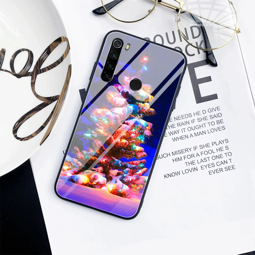 

Cartoon Christmas Case for Xiaomi Redmi Note 8 9 7 8A 8T K20 6 Pro Mi 9 9T 10 8 Pro SE A3 A2 Lite F1 Glass Phone Cases Cover