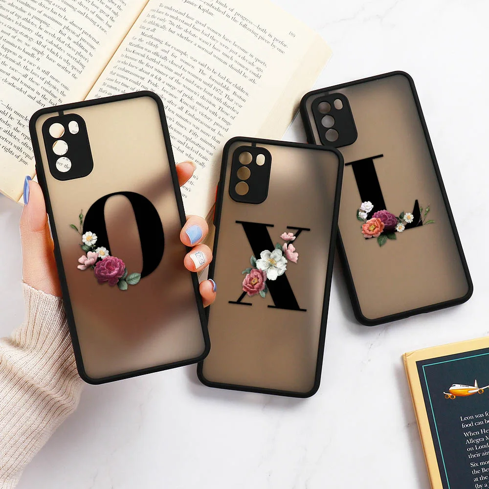 Чехол для телефона Xiaomi Mi 11 Lite мягкий бампер Fundas Coque Ultra 9T 10T Note 10 алфавит цветок
