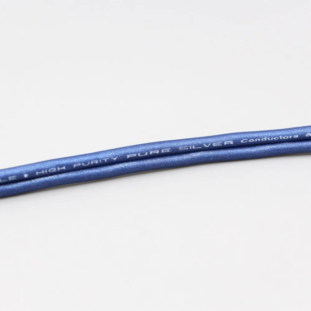 LN006474 Blue 99% Pure Silver XLR 3.5mm 2.5mm 4.4mm Earphone Cable For Sony IER-M7 IER-M9 IER-Z1R