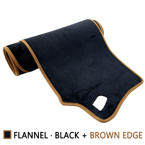 Flannel Brown Edge Для Toyota Corolla E120 E130 2000~ 2006 Противоскользящий коврик на приборную панель солнцезащитный коврик для панели автомобильные аксессуары 120 130 2005 - Название цвета: Flannel Brown Edge
