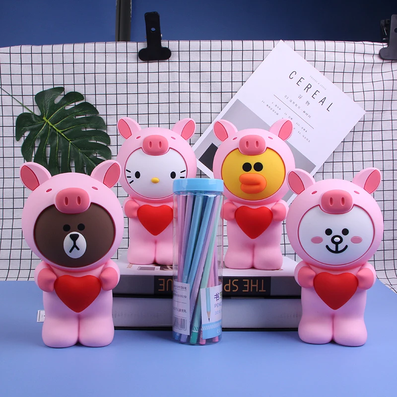 Kawaii Мультяшные женские кошельки с отделением для карт, студенческие канцелярские принадлежности, Детская коробка для ручек и карандашей, силиконовая сумка для макияжа, карманный мини-кошелек Carteira