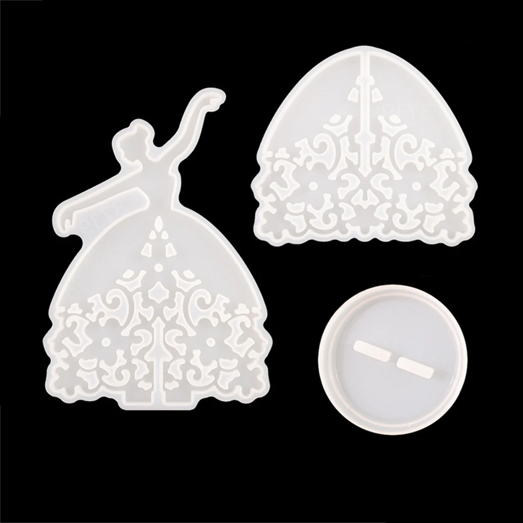 

DIY Craft Ballet Jewelry Bracket Necklace Mould Resin Gifts