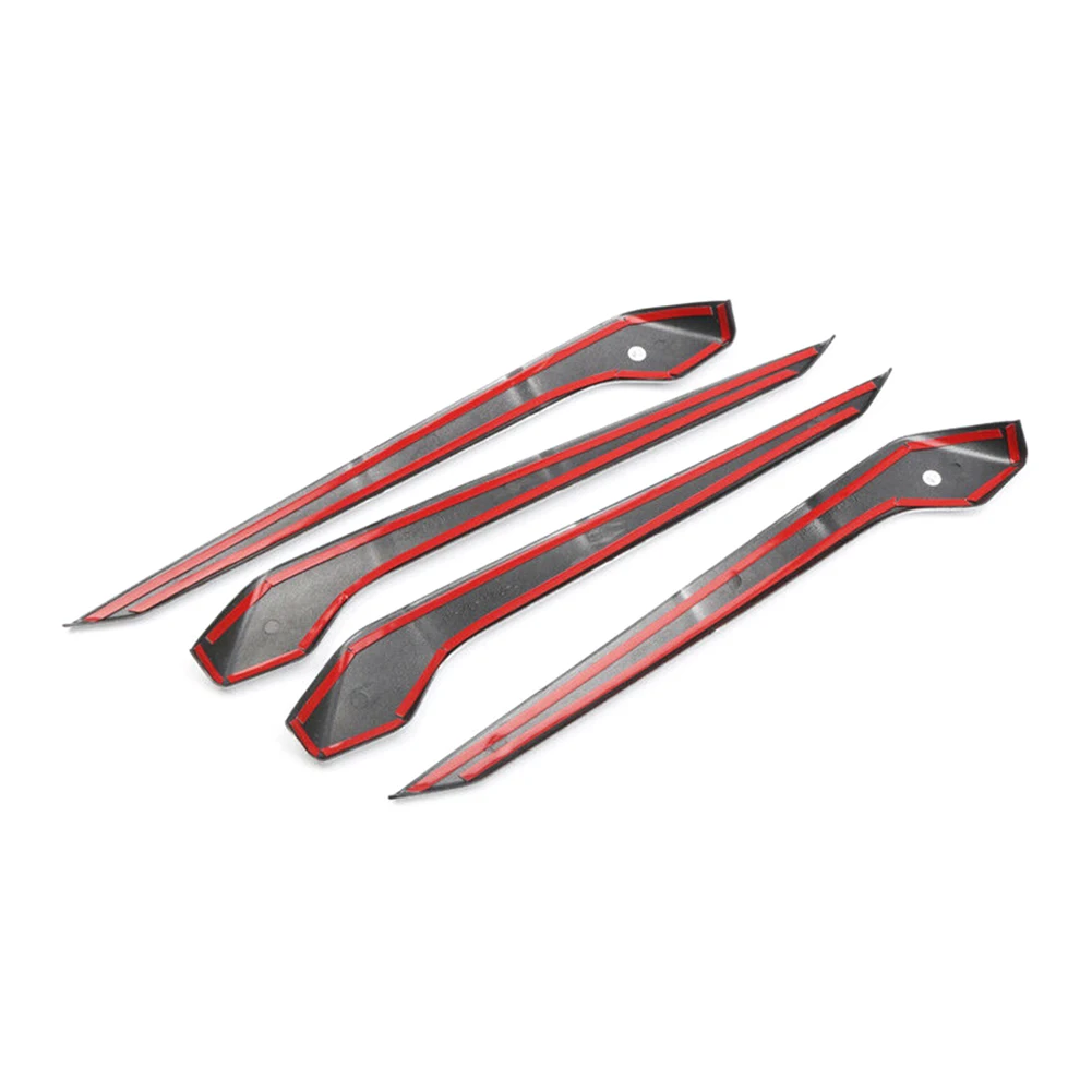 

Car Interior Inner Door Panel Armrest Cover Trim Decor 4Pcs/Set For Toyota RAV4 2019 2020 / RAV 4 19 20 ABS Plastic