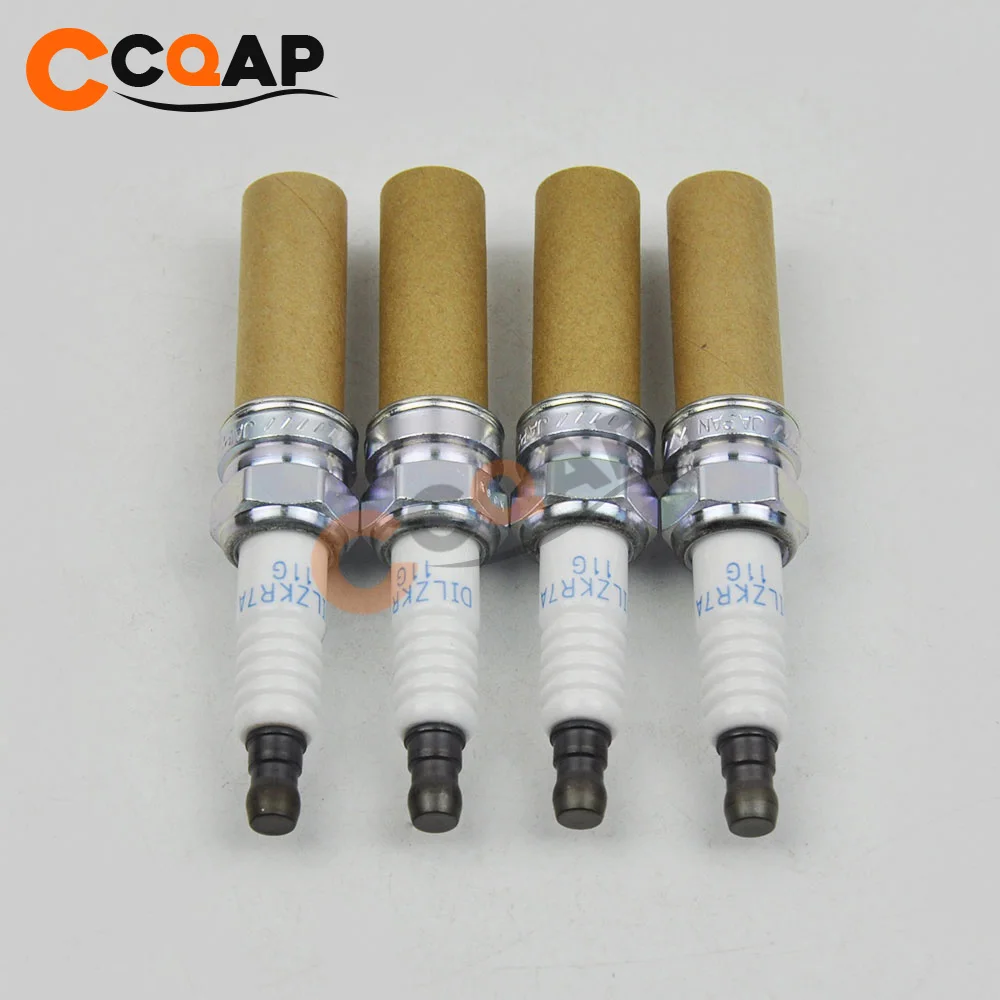 Двойная иридиевая Свеча зажигания 12290 R71 L01 DILZKR7A11G для Honda Accord Odyssey Pilot 12290R71L01 4