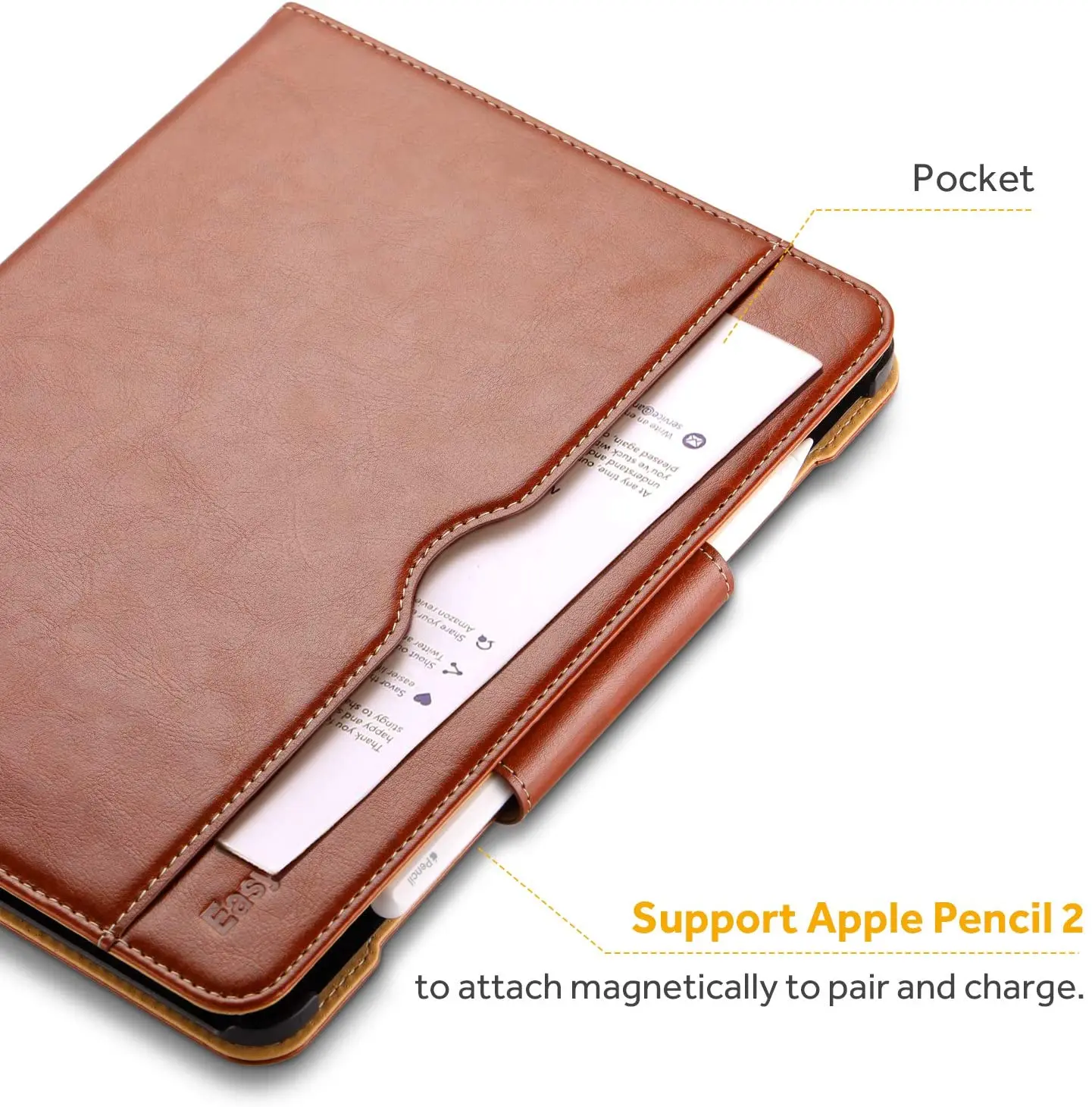 Чехол EasyAcc совместимый с iPad Pro 11 2018 держателем для карандашей вращение на 360