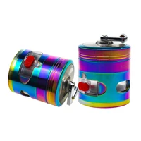 new product 4 layer colorful metal cigarette grinder manual grinder cigarette accessories cutter gadget tobacco grinder