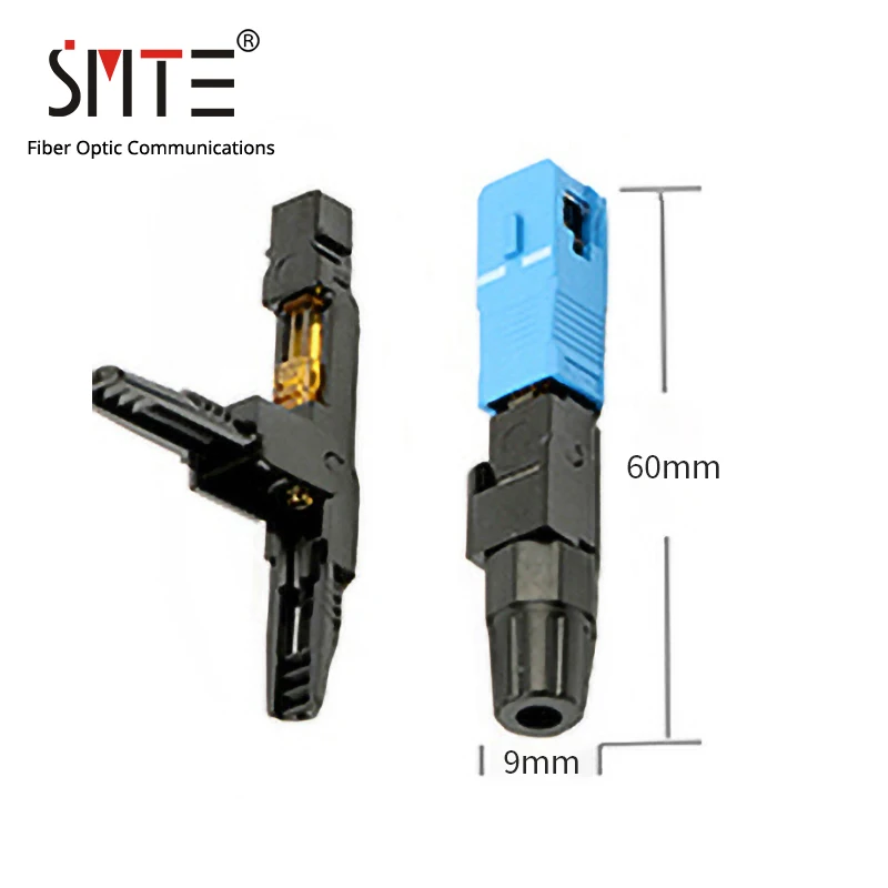 100 шт./партия SC UPC SM NPFG 8802-TLC/3 XF-5000-0322-3 60 мм 55 мм Быстрый разъем SC/UPC FTTH волоконно-оптический