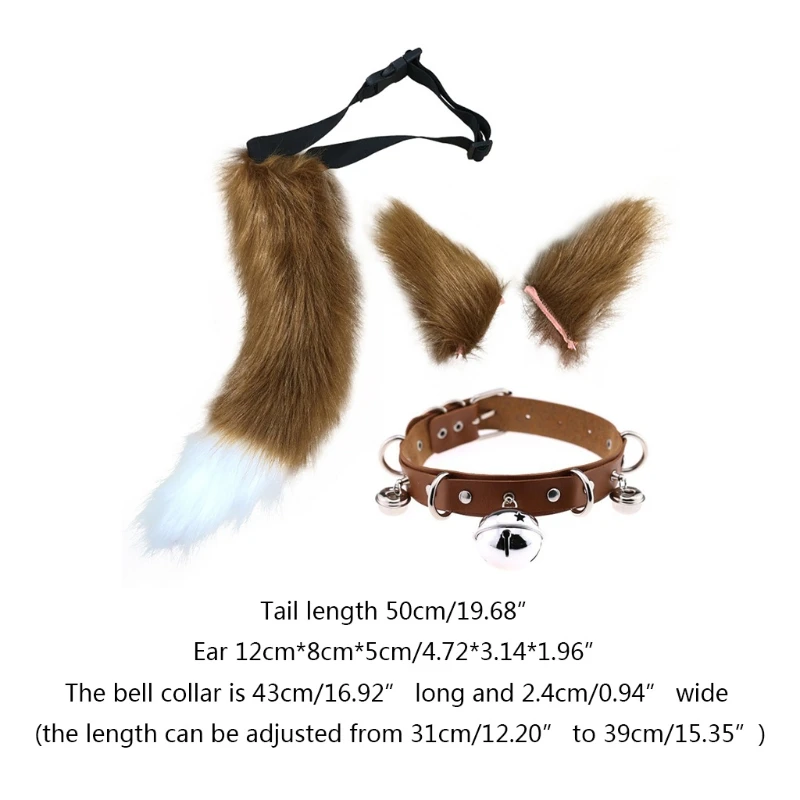 Искусственный мех котенок волк с длинным шлейфом для девочек на уши Заколки