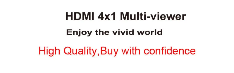 HDMI 4x1 Quad MultiView HDMI коммутатор 4 в 1 выход видео конвертер 1080P PIP изображение в картинке бесшовный коммутатор 5 модель ПК к телевизору