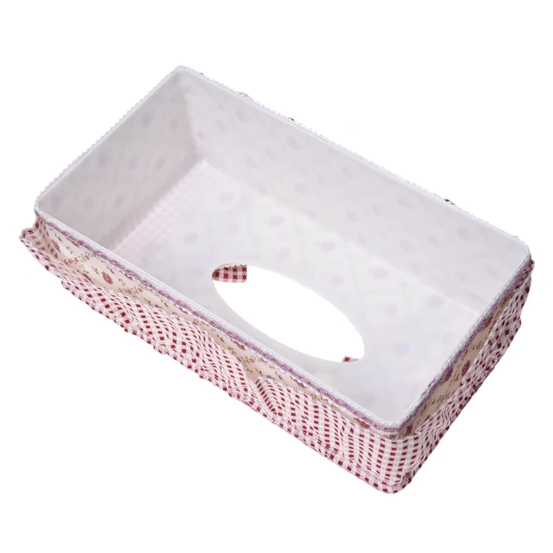 

Pastoral Style Rectangle Tissue Box Paper Holder - Floral Pattern