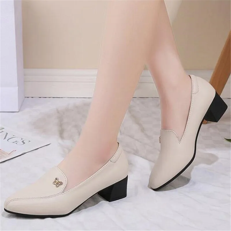 

Designer women's casual shoes new high-heeled thick-heeled women's platform shoes fashionable and comfortable women's loafers