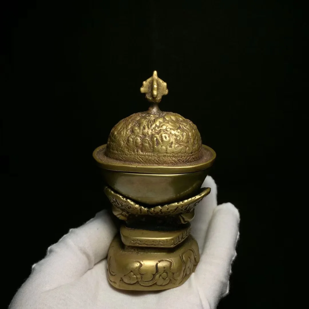 

Copper toba utensils spread among the people in Tibet Old ornaments Rare gift Ethnic style decorations collection value Only one