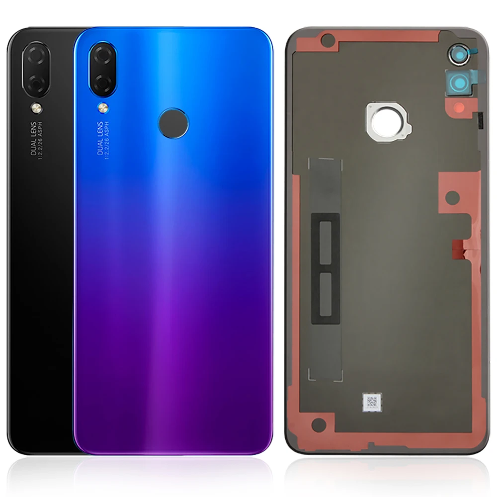 Оригинальная задняя крышка для huawei Nova 3i+ стеклянный объектив для камеры для huawei P Smart+ задняя крышка для батареи, запасные части