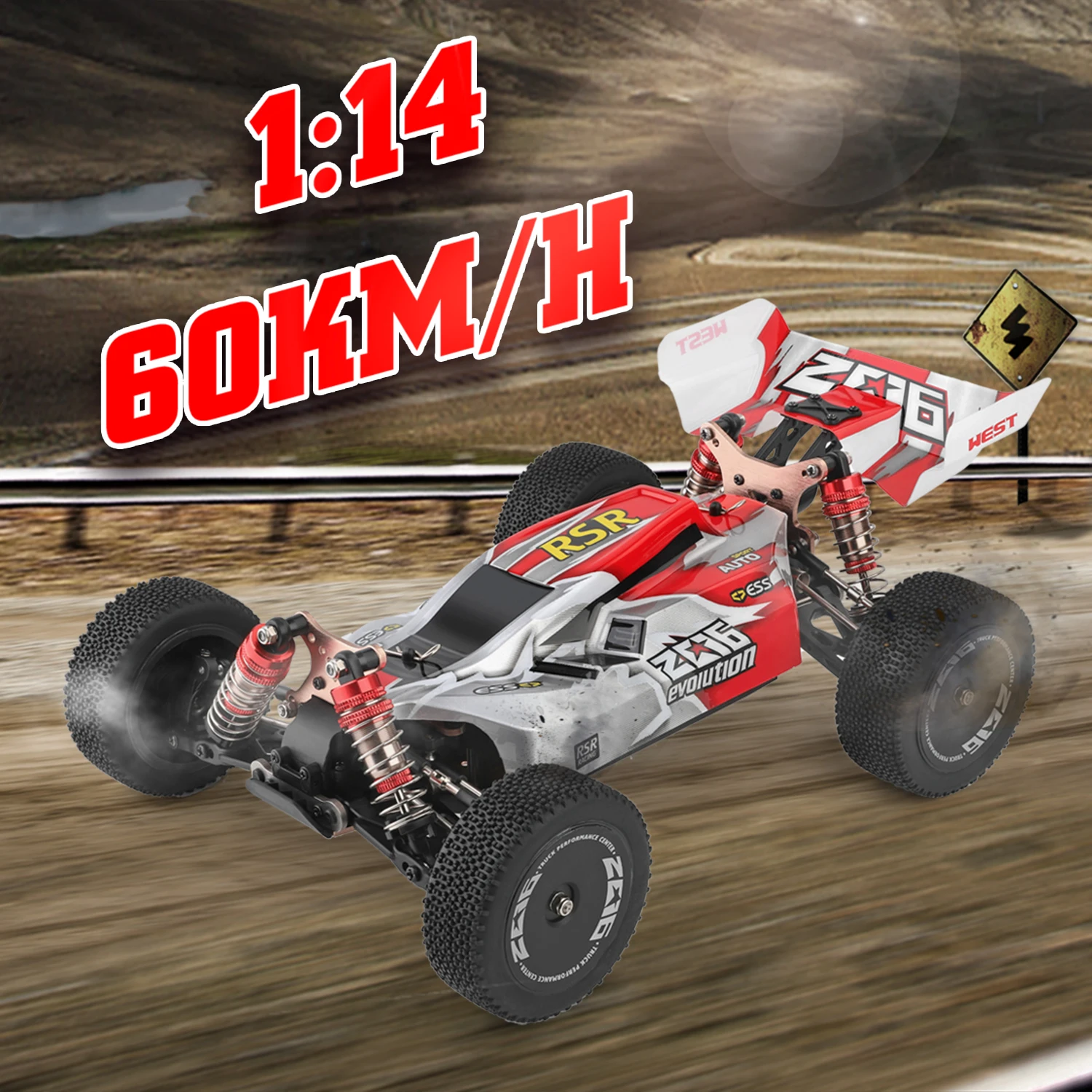 Wltoys 144001 1/14 4WD сплав 60 км/ч высокоскоростное радиоуправляемое Багги электрическая машинка игрушки 100 м Дистанционное управление автомобиль дизайн Дрифт автомобиль