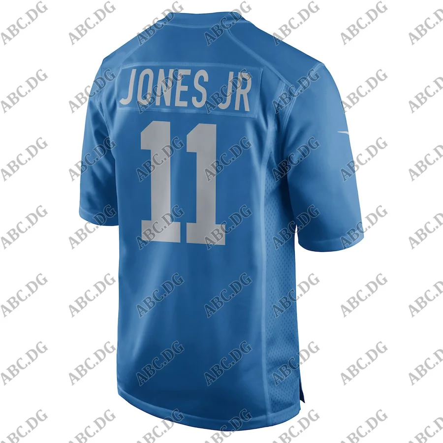 

Customized Stitch American Football Jersey Men Women Kid Youth Detroit Marvin Jones Jr Blue Throwback Game Jersey