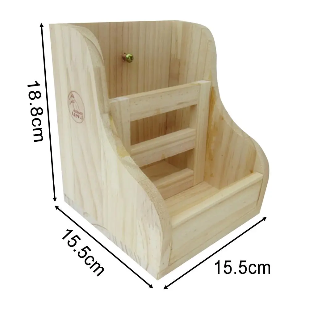 Природные сосновые устройство для подачи сена кроличьего меха 2 в 1 деревянный