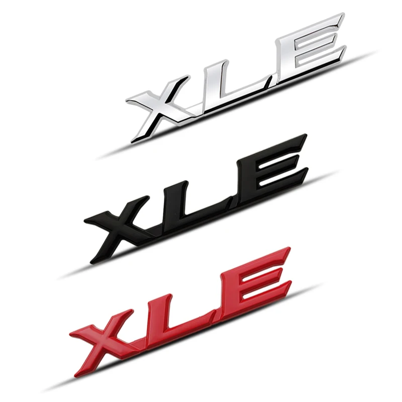 Металлическая Автомобильная наклейка XLE эмблема на багажник с эмблемой корпуса