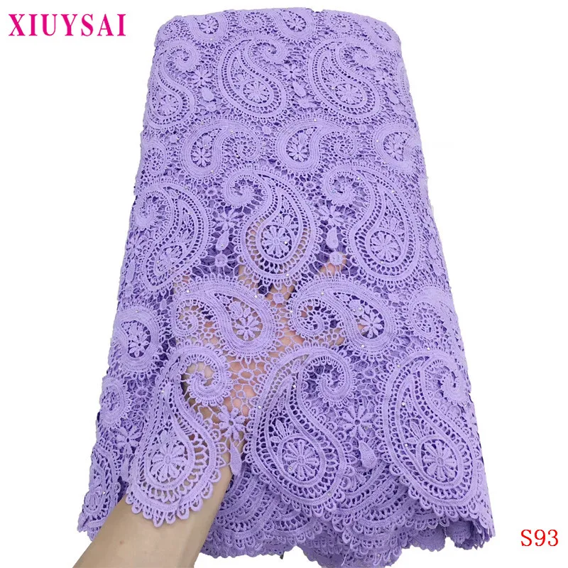 

Pure White Nigerian Cord Lace 2020 French Guipure Lace Fabric For Wedding Party Dress Embroidered African Dry Lace Fabric S93