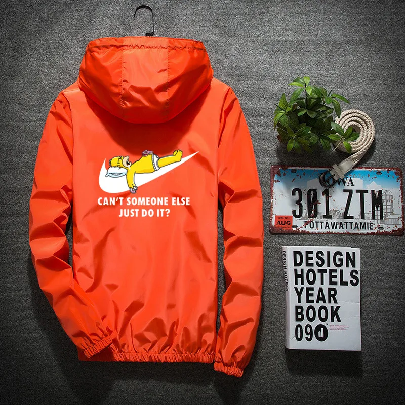 Новая куртка 2019 мужская повседневная с принтом свободная Красивая