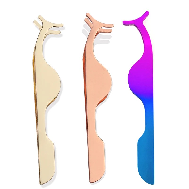 Пинцет для накладных ресниц Kekelash из нержавеющей стали с логотипом на заказ