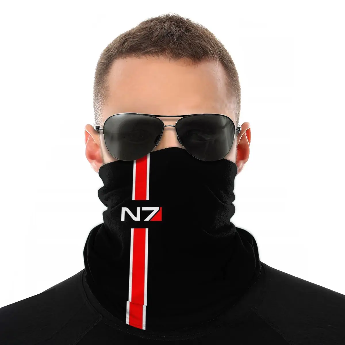 Солнцезащитный шарф чехол для лица N7 эмблема массивный эффект волшебное кольцо