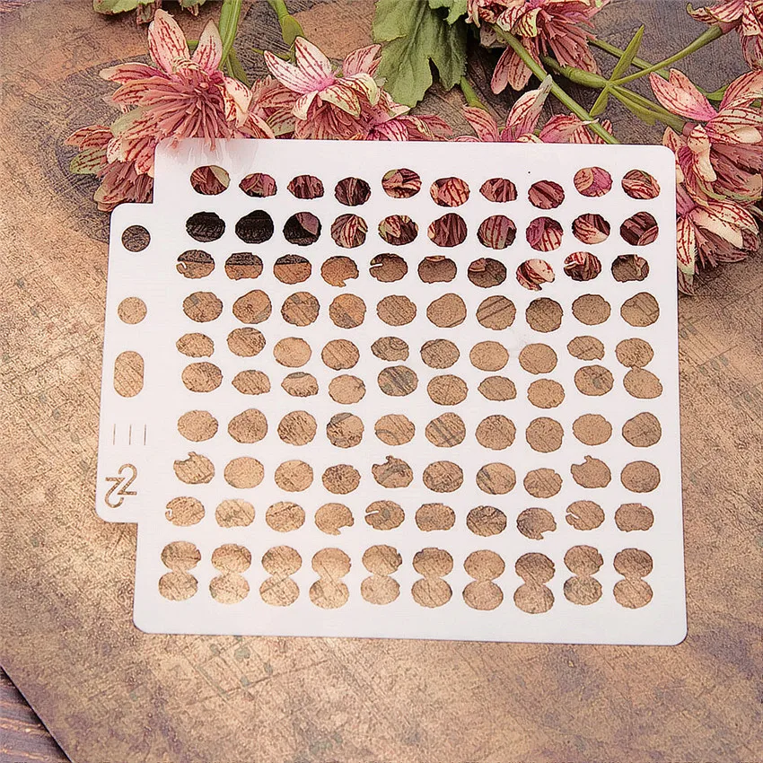 14x13cmx9PCS Волшебная Обложка шаблон для наклеивания вырезок спреи литья пластмасс
