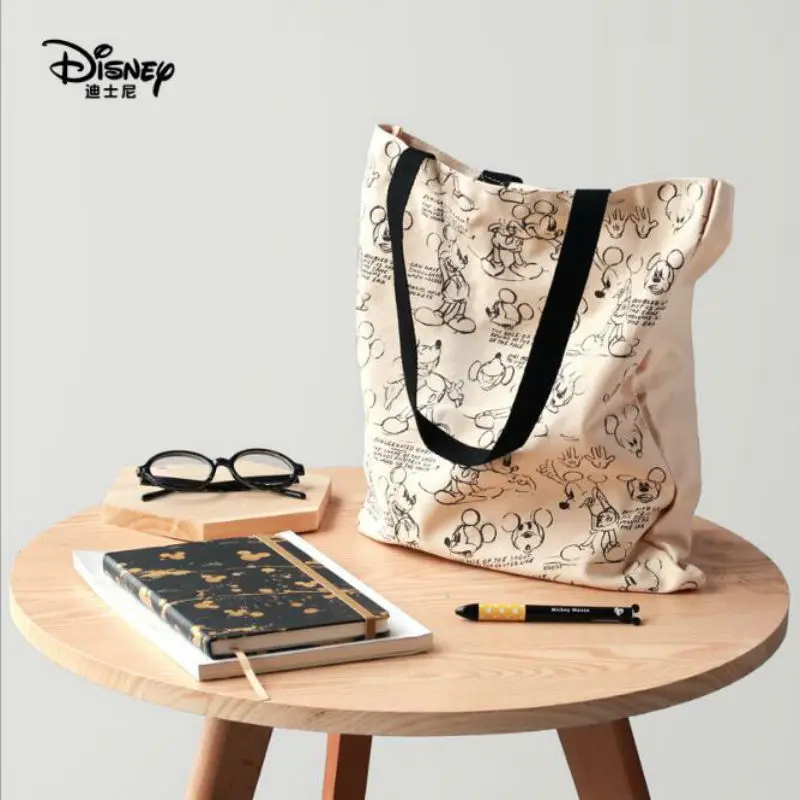 Многофункциональные холщовые сумки для покупок с героями Диснея Микки и Минни