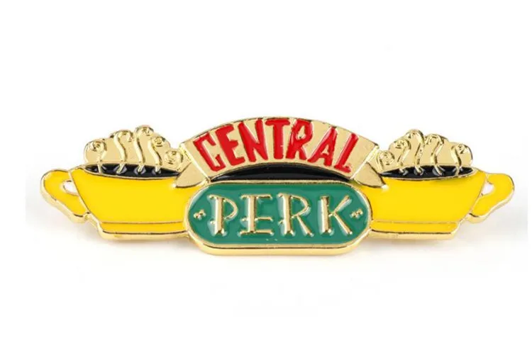 ТВ показать брошка Друзья Central perk Кофе кулон времени брелок с жетоном Pin Косплэй
