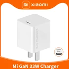 Оригинальное быстрое зарядное устройство Xiaomi Mi GaN 33 Вт USB Type-C порт для iPhone 12 Pro Max Xiaomi Note 10 Pro Lite мобильный телефон