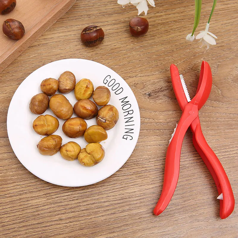 chestnut clip walnut pliers nut cracker sheller nut opener kitchen tools cutter gadgets dried fruit opener cutter gadgets free global shipping