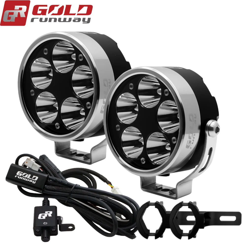 GOLDRUNWAY GR50x 50 Вт 3 5 дюймовые светодиодные лампы для мотоцикла|clamping clamp|switch switchmotorcycle