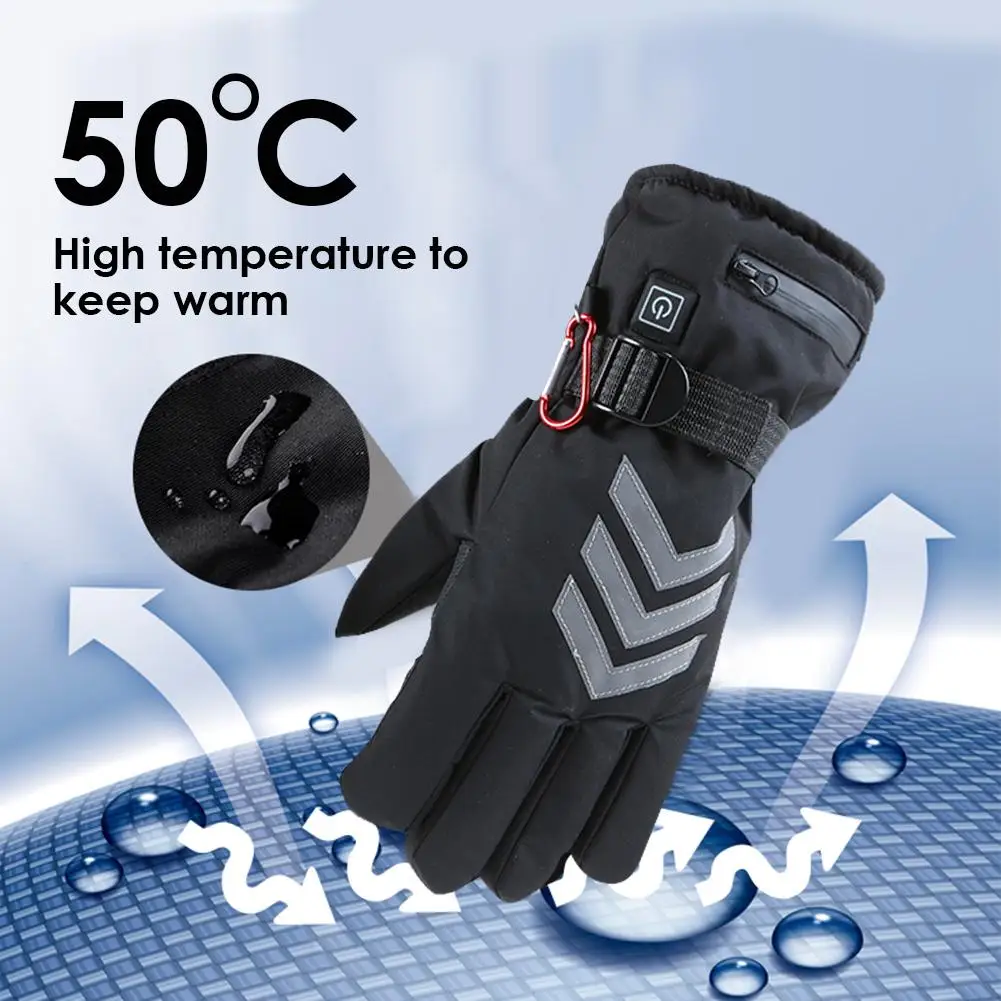 2800 мА/ч, 3-скоростной Термостат Электрическое отопление Светоотражающие обязанность перчатки мотоцикл электромобиль обогревающие перчатк... от AliExpress RU&CIS NEW