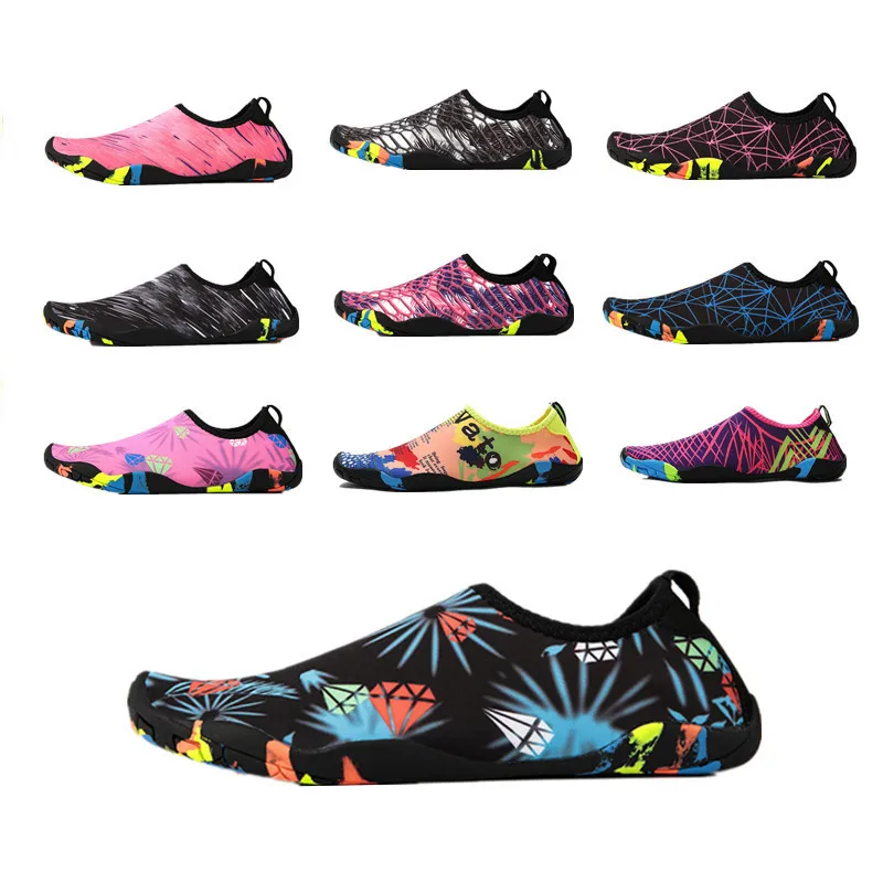 

Men Women Beach Shoes Light Weight Sandals Frozen Aqua Sea Rest Summer Sock Overshoes Rubber Soft Barefoot Sports Water Sneaker