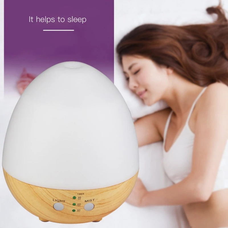 Home Use Innovative Egg Shape Usb Charge Ultrasonic Air Purifier Aroma Diffuser Mist Humidifier Multi-Color Led | Бытовая техника