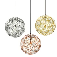 nordic modern led pendant light e27 originality personality industrial wind spider web hanging lamp bar couture lights fixtures